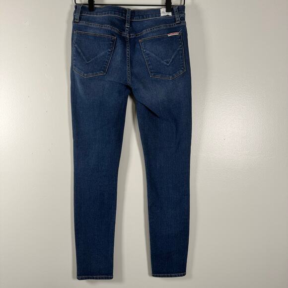 Hudson Women's Blue Stretch Krista Midrise Super Skinny Ankle Jeans Size 27 - Picture 4 of 10
